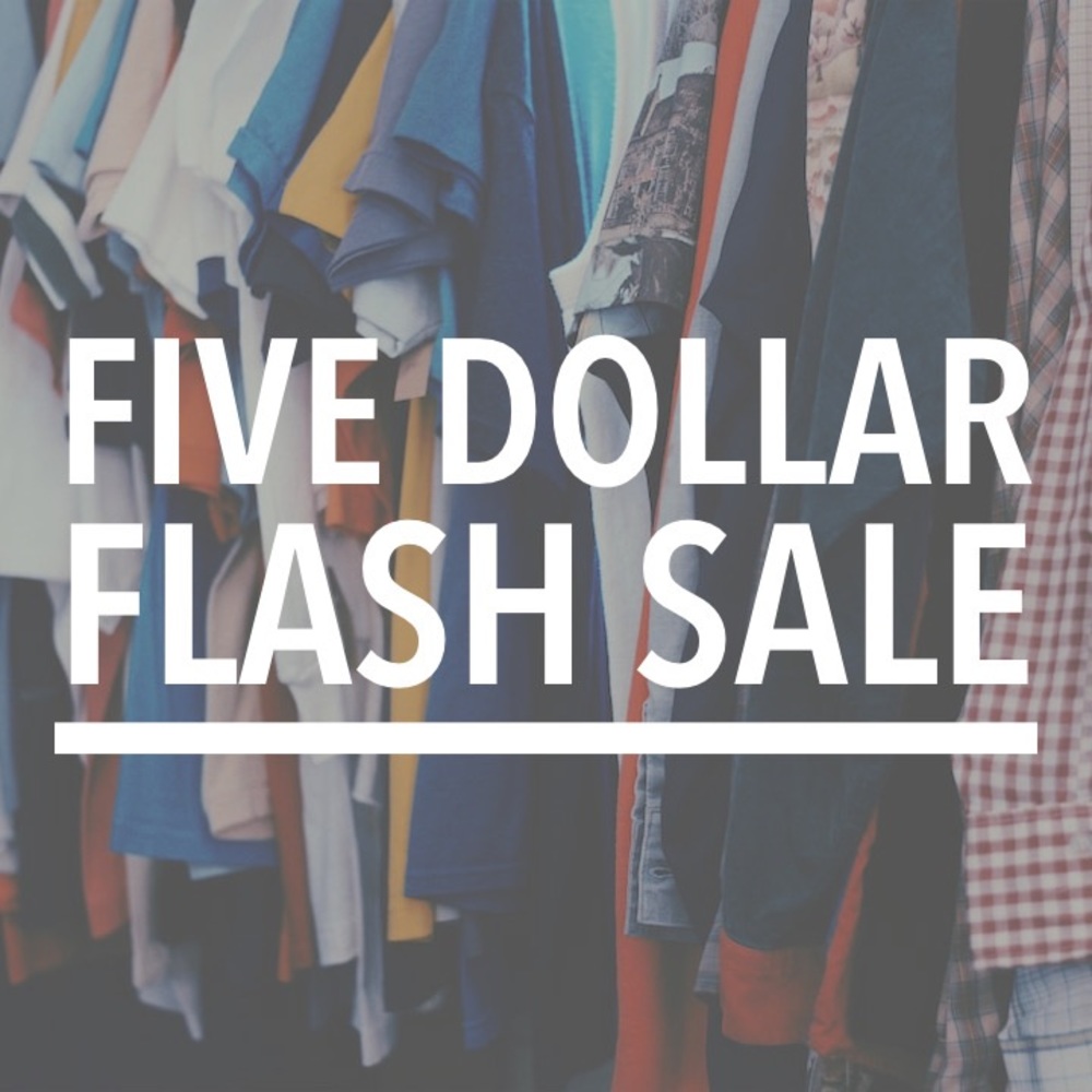 $5 FLASH SALE